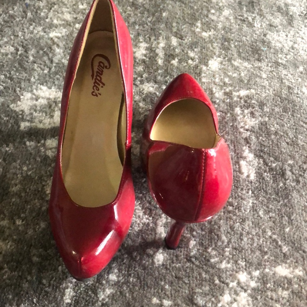 Maroon shoes